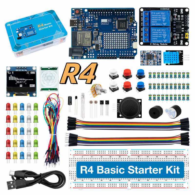 Diy Electronics Project Kit - UNO R4 WiFi Compatible Development Starter