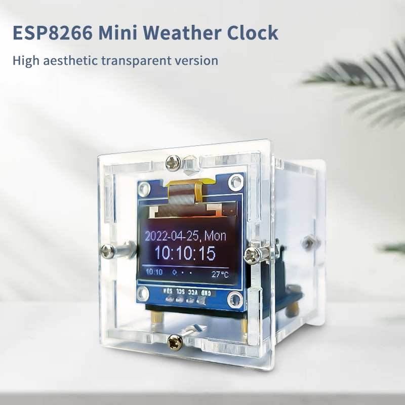 ESP8266 Mini Weather Clock Kit - Diy Electronics Project Kit recension och pris
